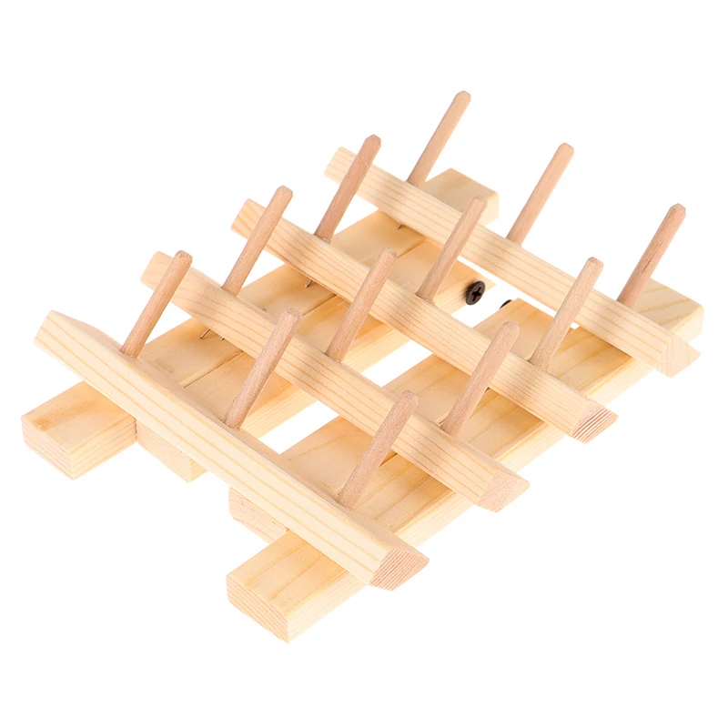 Деревянный 12 катушек полка держатель катушки швейная стойка для ниток стеллаж