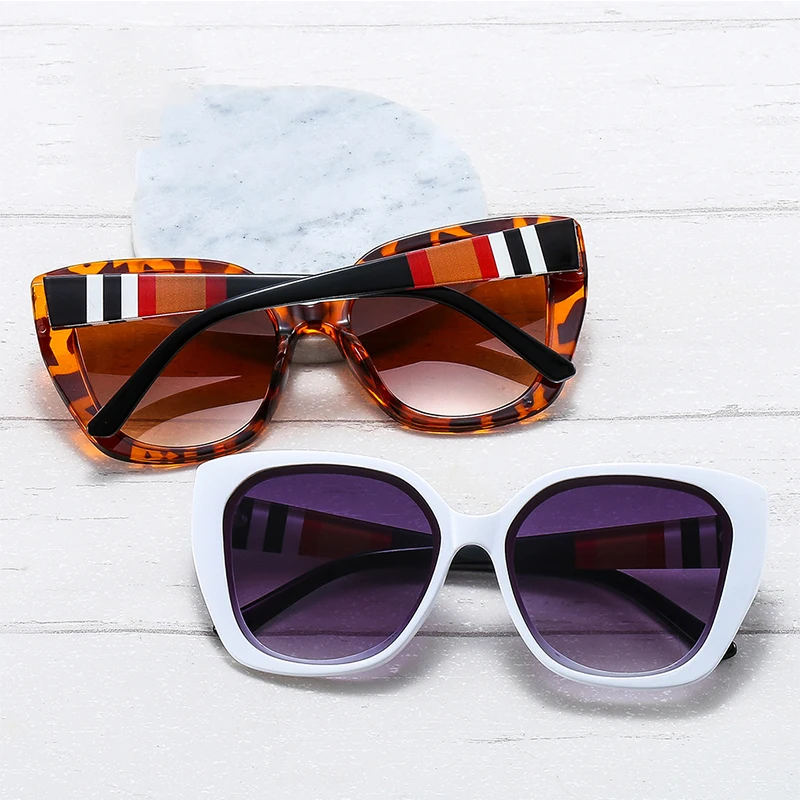 

New Fashion Brand Designer Cat Eye Women Sunglasses Female Gradient Points Sun Glasses Big Oculos Feminino De Sol UV400 Goggles