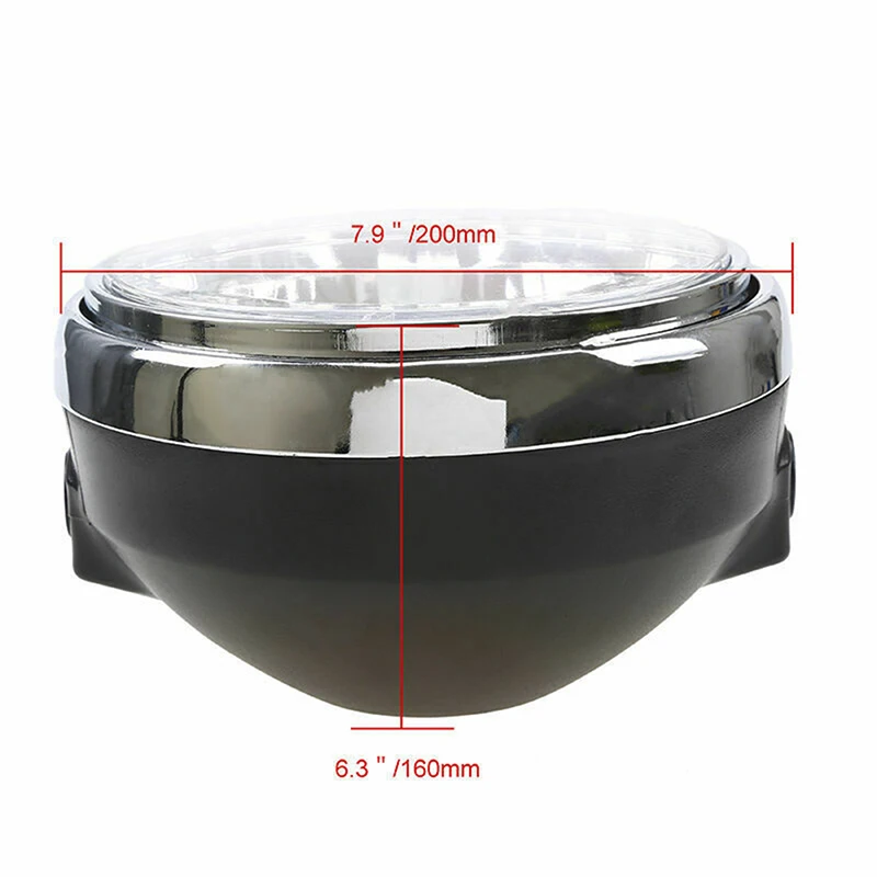 

DC 12V Motorcycle Headlight Round H4 LED Head Lamp