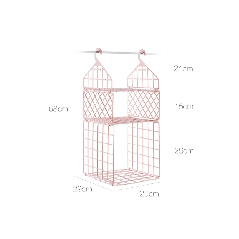 

MeyJig Bedroom Wardrobe Organizer Underwear Bra Clothes Pants Tie Storage Rack Cupboard Closet Hanging Basket Hooks Shelf
