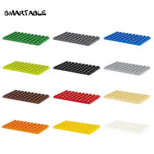 Базовая пластина Smartable 6X10, строительные блоки MOC, детали, кирпичи сделай сам, креативные игрушки, совместимы с основными брендами 3033, 12 шт.лот