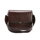 Дизайнерская сумка через плечо Buylor, роскошная квадратная дамская сумочка с откидной крышкой, модная винтажная сумка на ремне с узором под кожу крокодила в стиле ретро