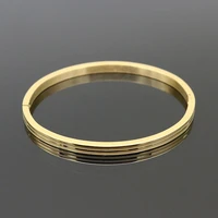 new trendy stainless steel simplicity cuff bracelet bangle for women three colors girl lover fashion jewelry
