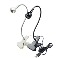 led desk lamp 3w dc 5v usb flexible reading light clip on beside bed table desk lamp book light