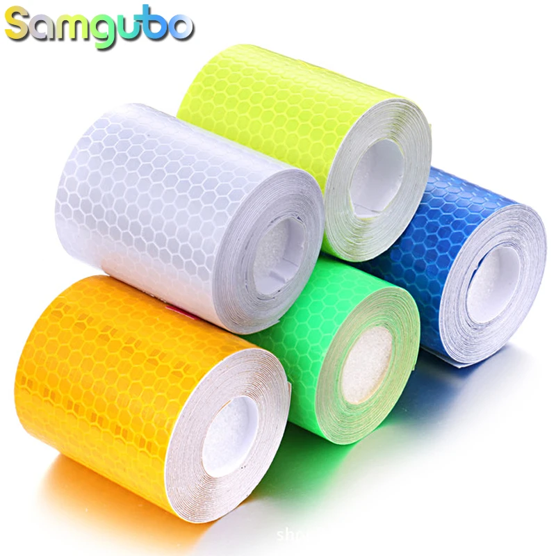 

5 см * 3 м светоотражающие Безопасность Стикеры s для велосипеда предупреждающая видимость ленточная плёнка Стикеры ленты аксессуары для вел...