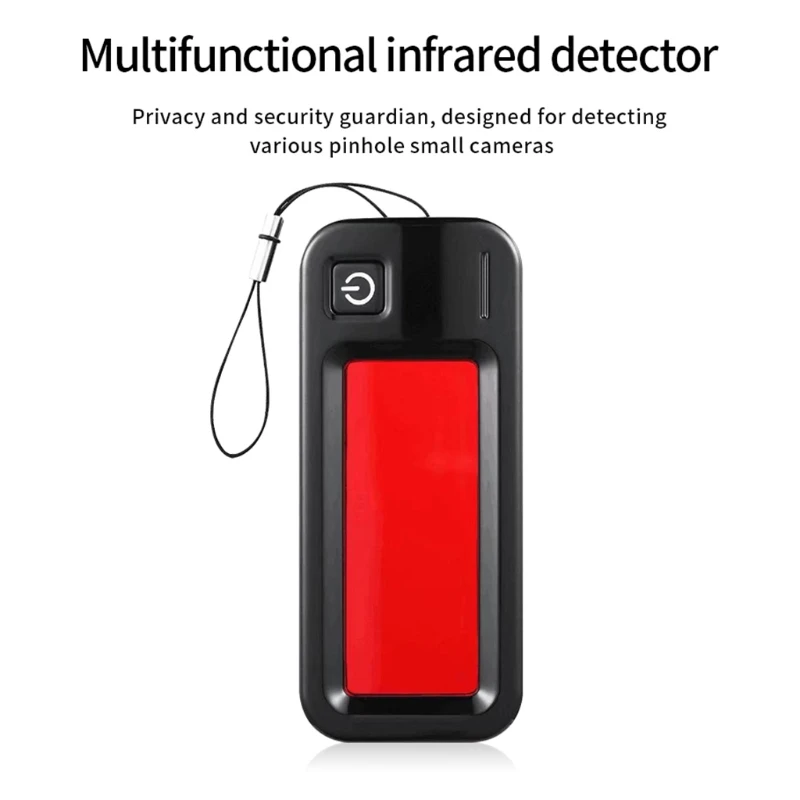 

Hide Camera Detector Finder with 12 LED Lights Rechargeable Anti-Sp Wireless Cam Signal Scanner Invisible Lens Tracer for Hotel