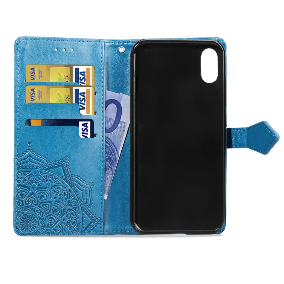 Чехол-книжка для Apple iPhone 11 Pro Max X XS XR 8 7 Plus 5 S SE 6 6S милая Мандала из искусственной кожи чехол-бумажник для телефона новинка DP05F