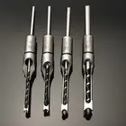 Набор сверл HSS для деревообработки, комплект из 4 квадратных сверл