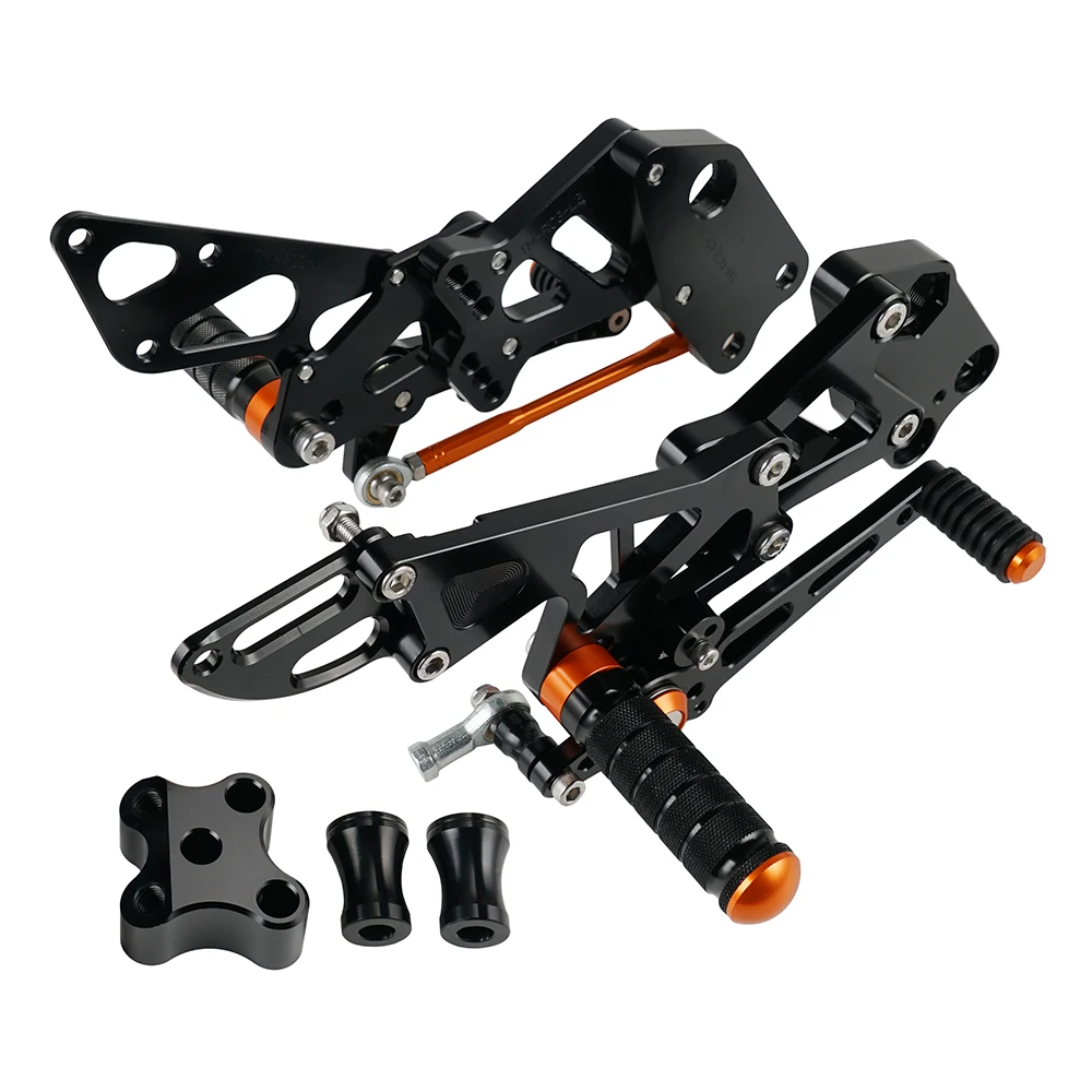 Для KTM RC125 RC200 RC390 RC 125 200 390 2014 2020 Регулировка мотоциклист подножки сплав Rearset сзади