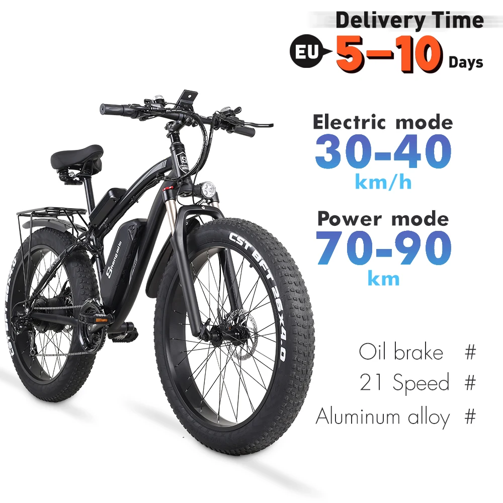 Bestellen MX02S Elektrische Bike 1000W Schnee Bike Elektro Fahrrad Elektrische Mountainbike 26 Zoll 4,0 Fett Reifen Ebike 48V17Ah Lithium-batterie