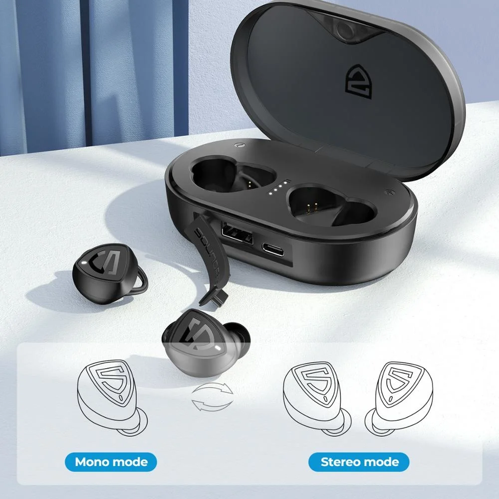 구매 SoundPEATS Trueshift 2 진정한 무선 이어폰 인 이어 터치 컨트롤 블루투스 이어 버드 IPX7 방수 스테레오 스포츠 이어폰