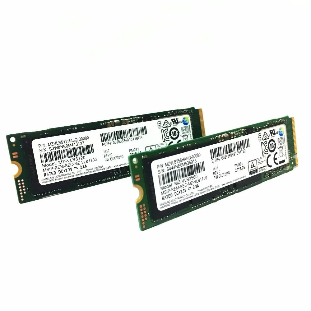 Твердотельный накопитель SAMSUNG SSD M.2 PM981 256 ГБ 512 ТБ M2 NVMe PCIe 3 0x4 внутренний жесткий