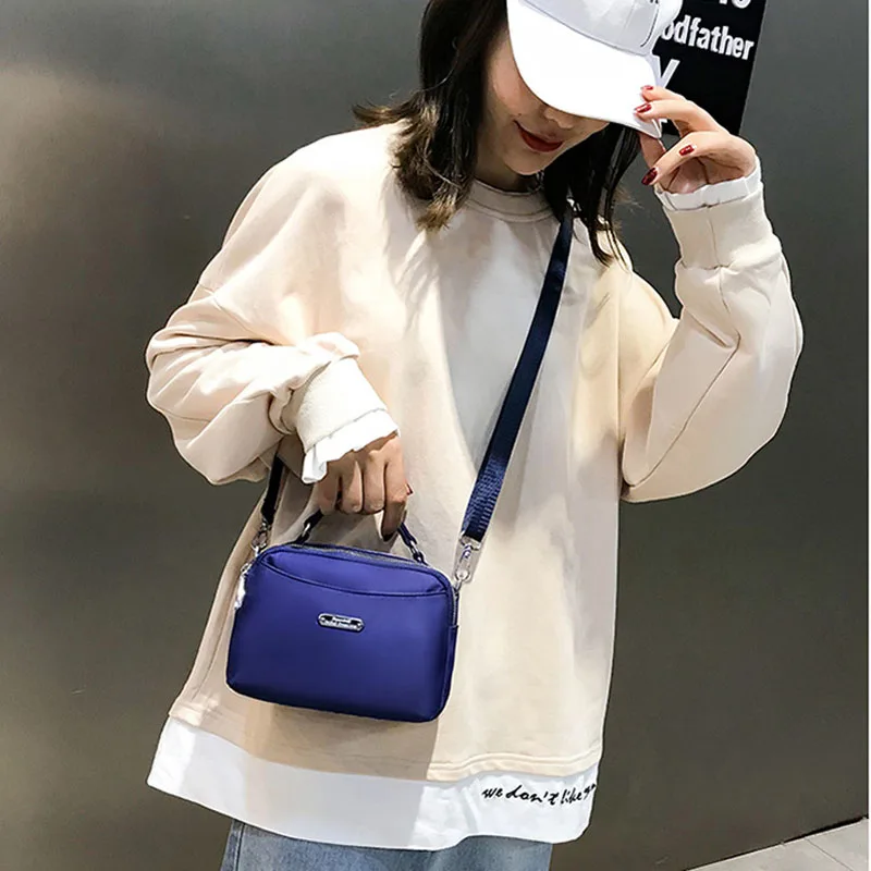 Сумка кросс-боди Женская саквояж на плечо из нейлона дорожная Повседневная