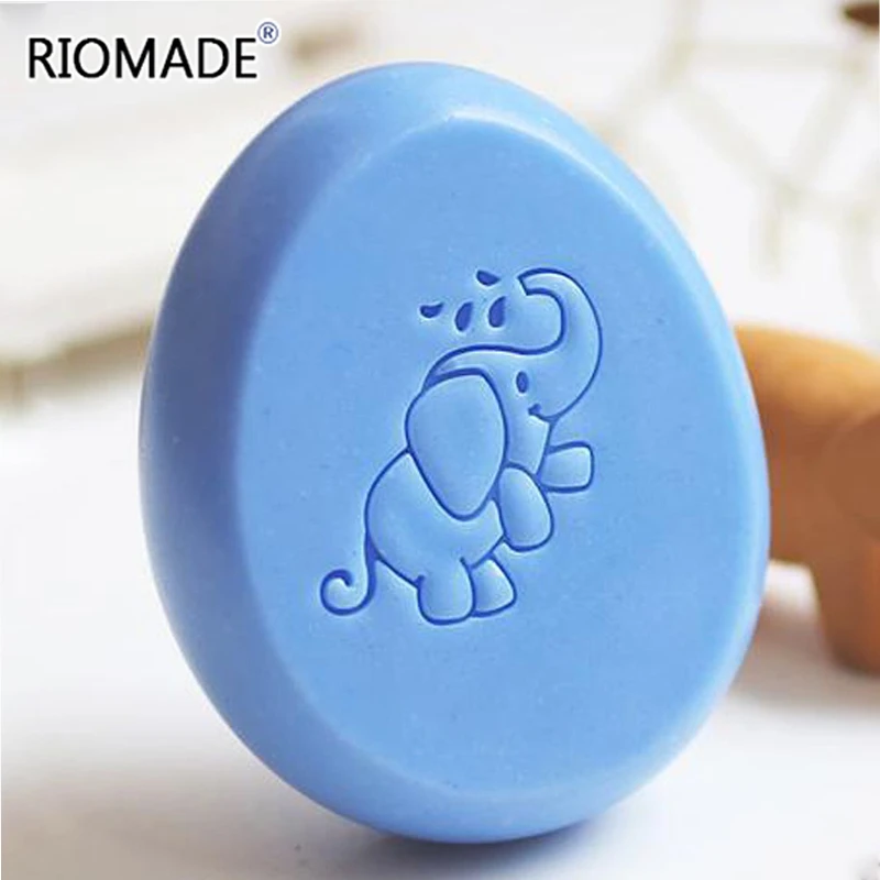 Симпатичный слон ручная работа штамп для мыла животный узор натуральное