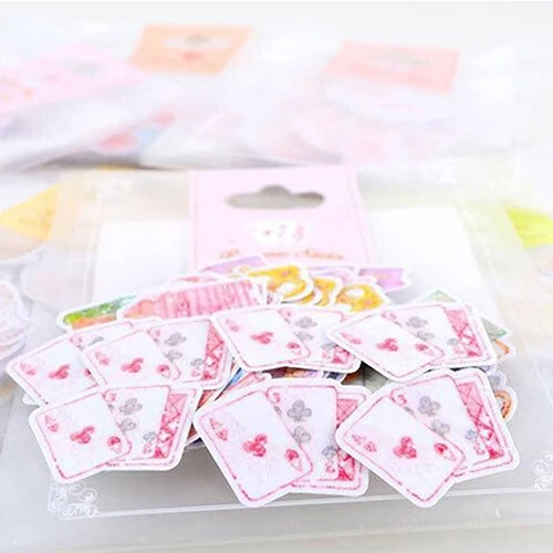 70 pcs/lot 1 bag DIY Cute Kawaii Heart Star Sticky Paper Decorative Adhesive Stickers For Home Decoration Photo Album Diary | Канцтовары