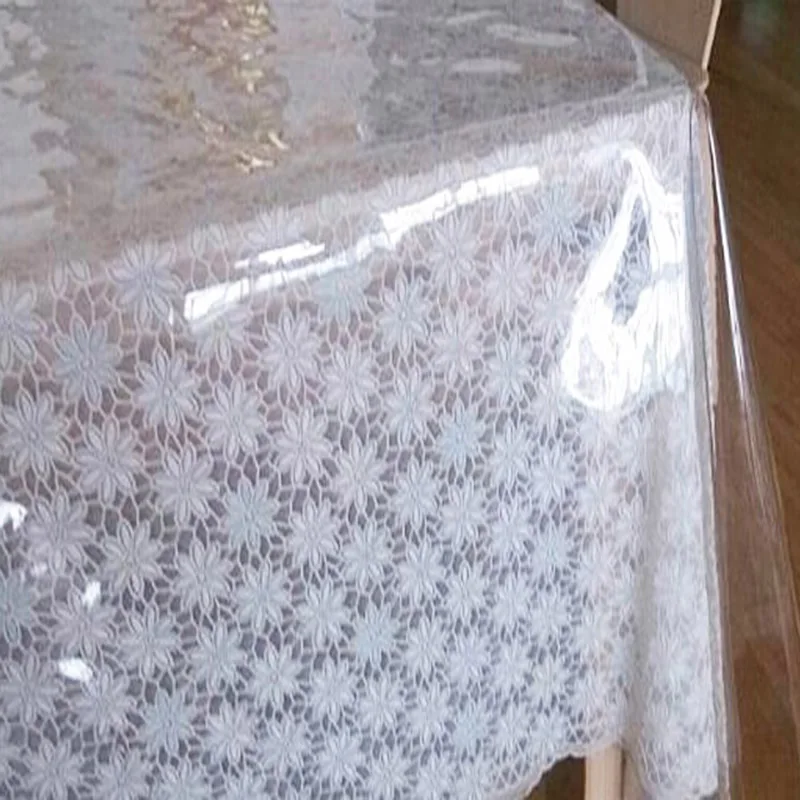 Провисание ПВХ кофе скатерть мягкое стекло скатерти Watherproof пластиковые круглый