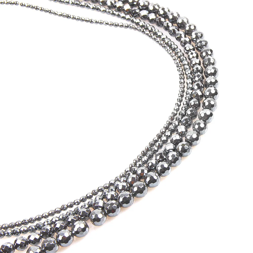 Граненые бусины из гематита с натуральным камнем 4 10 мм граненые для изготовления