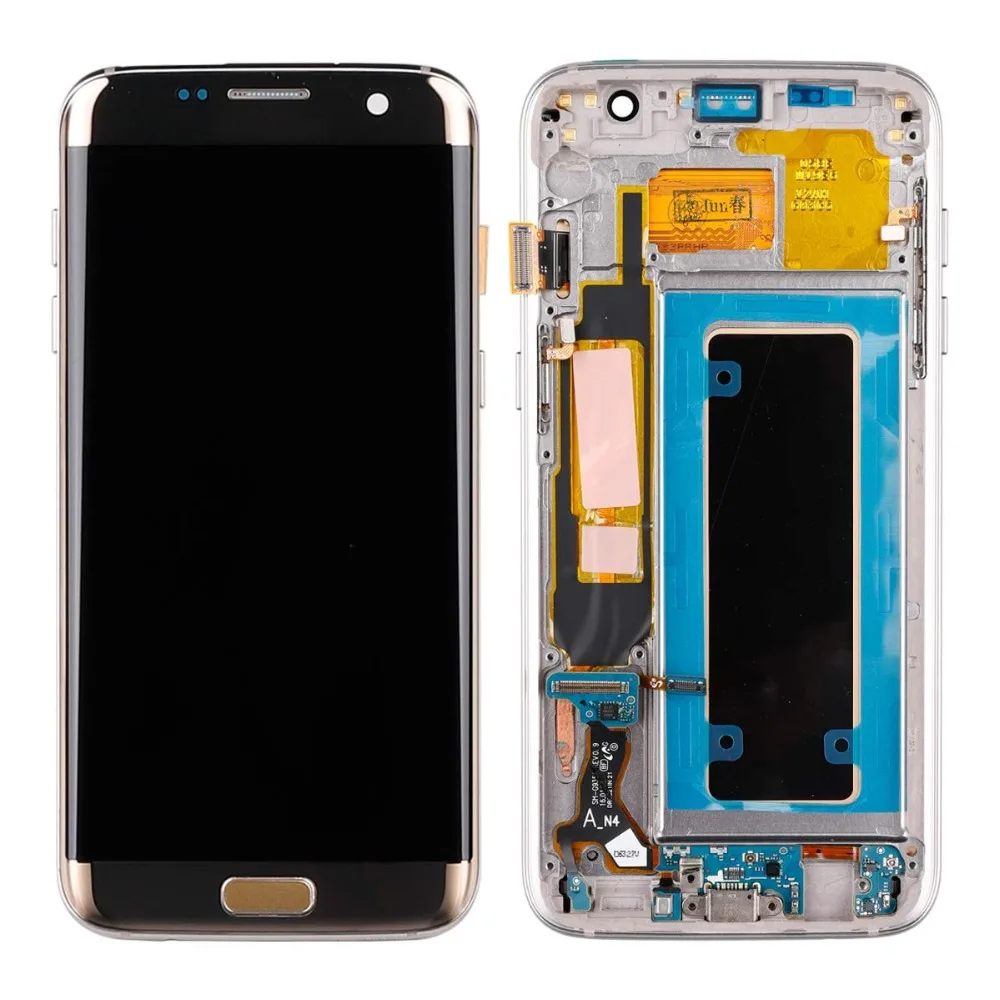 Super AMOLED 5,5 ''сменный ЖК-дисплей для SAMSUNG S7 Edge Pantalla G935 G935F с рамкой