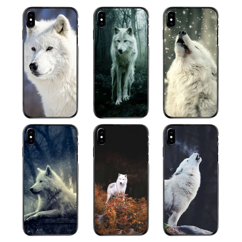 Чехлы для телефонов Игры престолов Spirit Animal Snow White Wolf Iphone 4 4s 5 5S 5C SE 6 6S 7 8 Plus X XR XS Max iPod