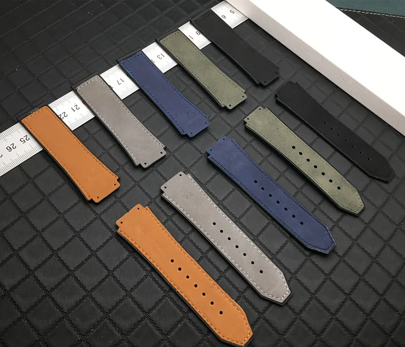 Ремешок силиконовый для наручных часов браслет из натуральной кожи Крейзи Хорс 25