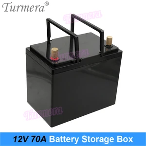 Turmera 12V 70Ah 90Ah 100Ah Battery Storage Box LCD Display Handheld for Solor Energy Systems and Uninterrupted Power Supply Use