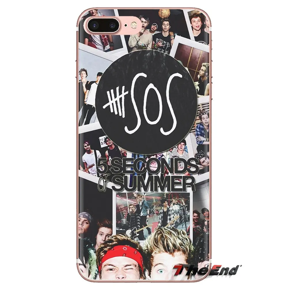 Для huawei G7 G8 P7 P8 P9 P10 P20 P30 Lite Mini Pro P Smart Plus 2017 2018 2019 мягкий чехол 5sos коллаж 5 секунд лета