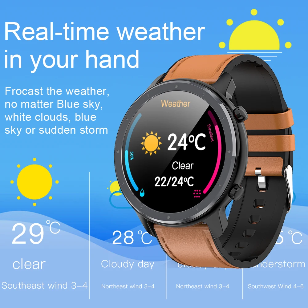 sport smart watch long battery fitness tracker ip68 smartwatch men wearable devices band heart rate monitor weather stopwatch free global shipping