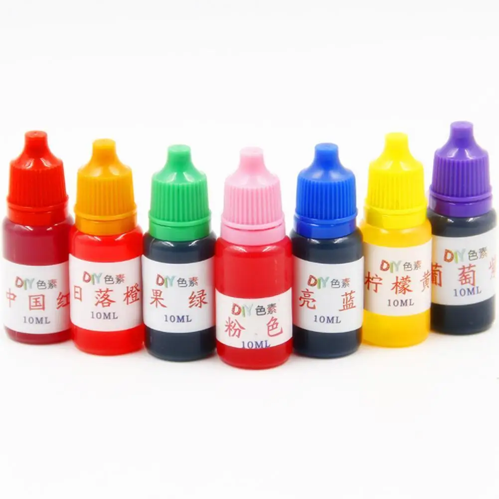 

10ml DIY Slimes Dye Colorant Tool Food Grade Safety For Slime Pigment Additives Dyeing Accessories Mud Dyeing Pigment X4E7
