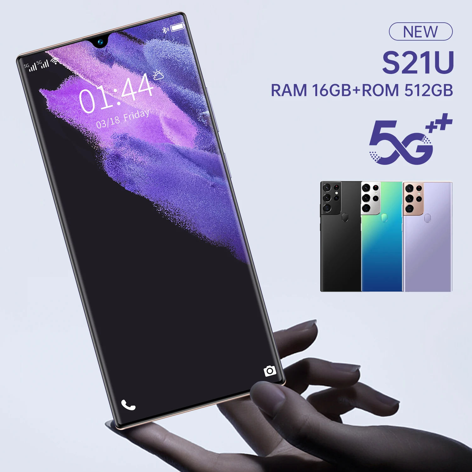 

Galaxy S21 2021 New 5G Smartphone 12+512GB Support Android 11.0 Google Facebook Fast Charging For Samsung S21 Vivo Mobile Phone