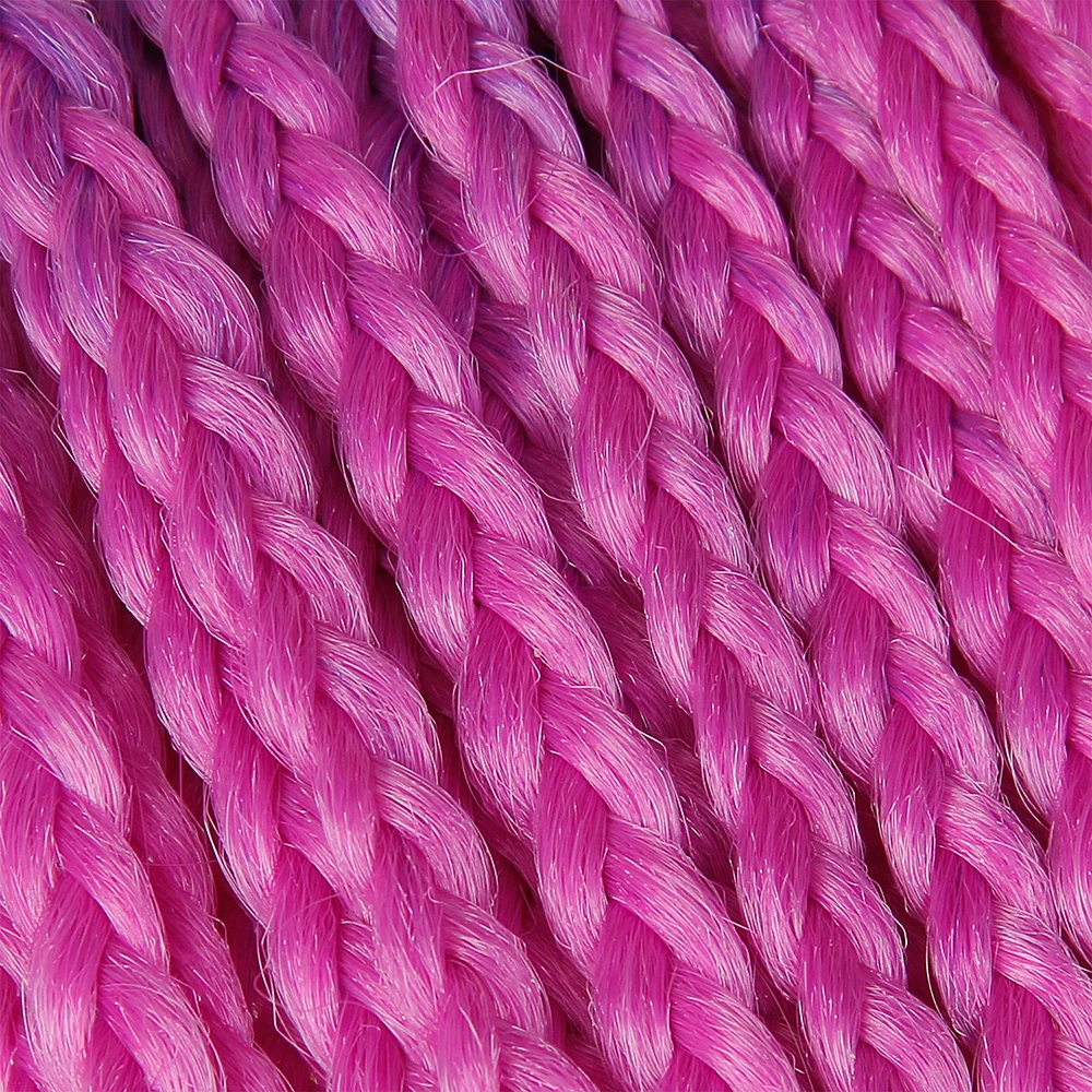 

Synthetic Crochet Hair Box Braids Ombre Hair 24 Inches Long Braiding Hair Extension Heat Resistant Fiber For Braids Afro Braids