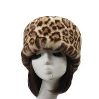 faux rex rabbit fur hats for women flat top fluffy hat female warm snow caps ladies elegant beanies cap s2844