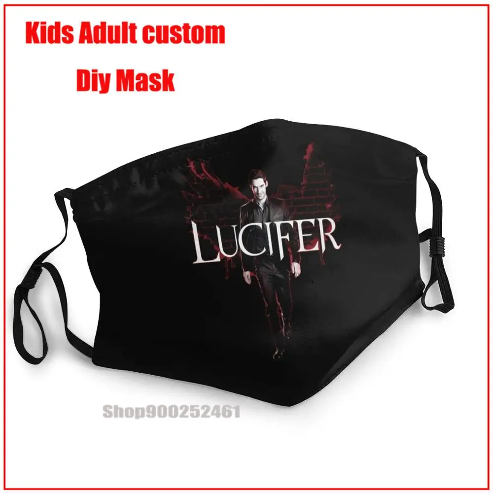 

ТВ шоу Люцифер Сделай Сам маска для лица модная маска для лица s Маска для рта многоразовая маска pm2.5 смешная паттема печать гримаса призрак