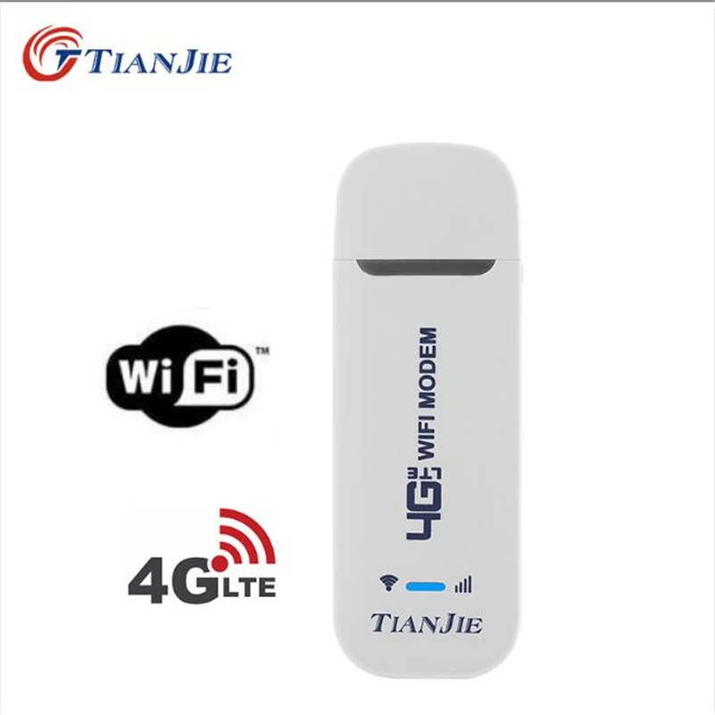 

TIANJIE 4G USB WIFI MODEM CAT4 150Mbps Router LTE FDD TDD Unlock Qualcomm Chipset Dongle Car Mobile Hotspot With Sim Card Slot