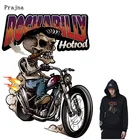 Термокуртка Мужская, в готическом стиле, панк-рок, череп, роза, заплатка с изображением скелета