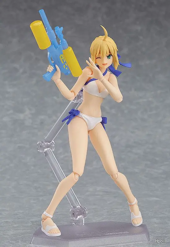 

Anime Fate Grand Order Saber Lily Figma EX-038 Artoria Pendragon Lily PVC Action Figure Collection Model Toys Doll 15cm