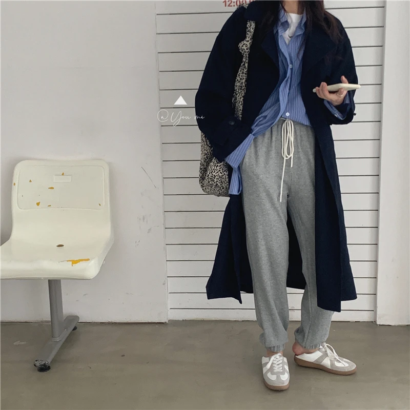 Тренчкот женский двубортный с поясом модная брендовая Длинная коричневая