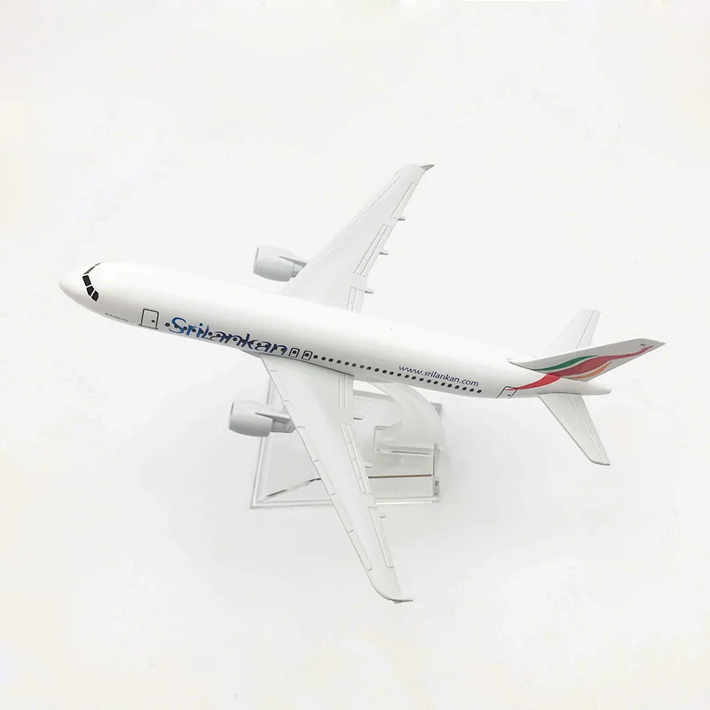 Модель самолета srilkann A320 16 см модель пассажирского с имитацией 1:400 авиакомпании
