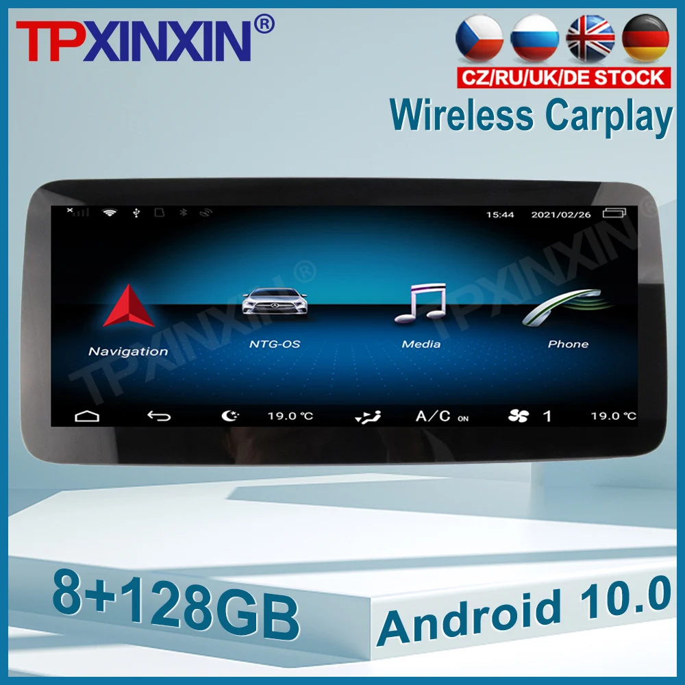 

Android 10,0 12,3 Inch для Mecerdes Benz SLK 2012-2015 автомобиля GPS навигация Встроенный 8 + 128GB обоих концах для подключения внешних устройств к автомобильной рад...