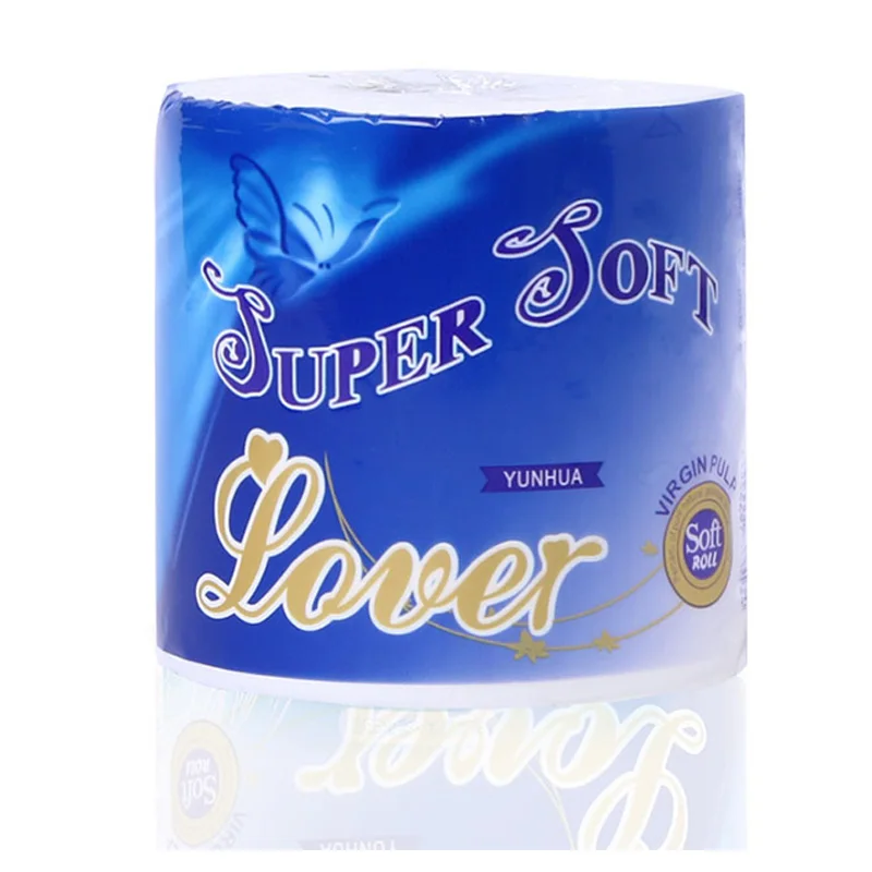 6 рулонов туалетной бумаги 3 слоя мягкой и удобной рулон хлопчатобумаги приятная