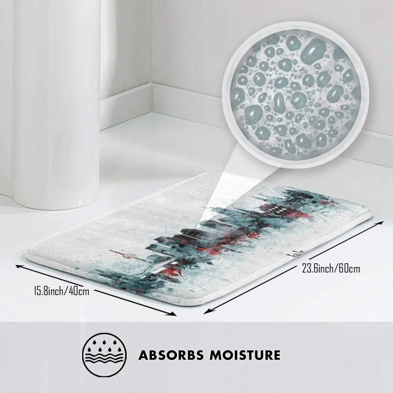 Удобный дверной коврик для одеколона Skyline подушка Германия одеколон | Дом и сад