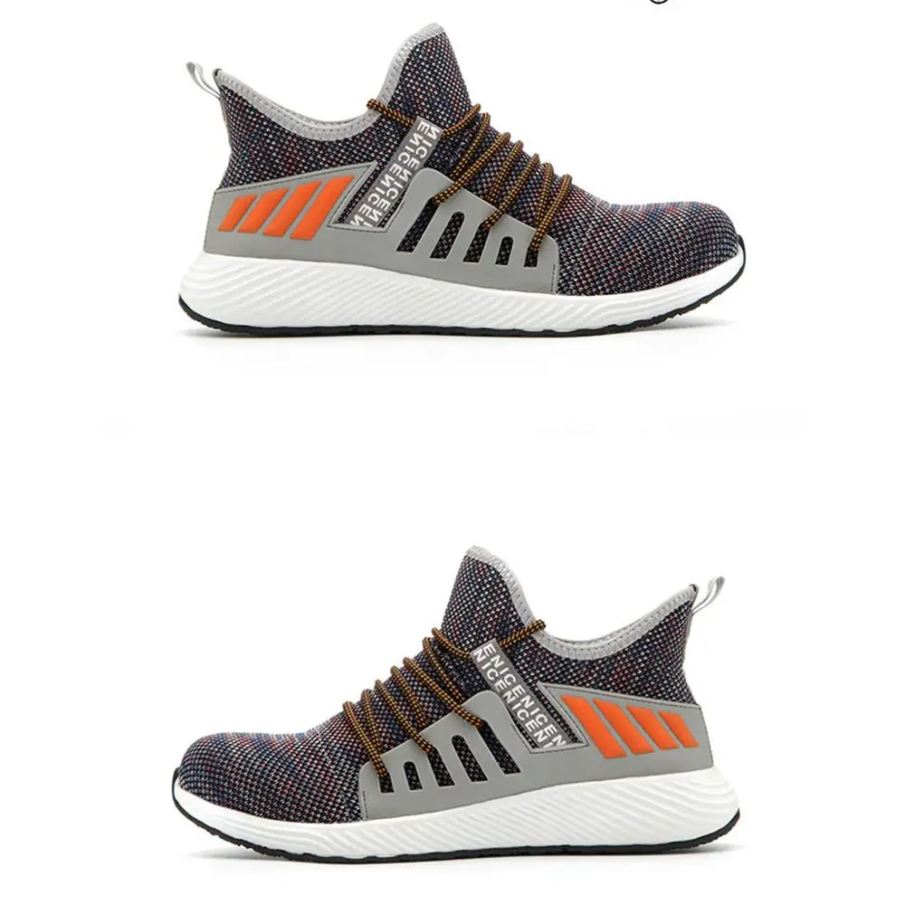 Лидер продаж Новинка защитная Рабочая обувь со стальным носком мужские уличные