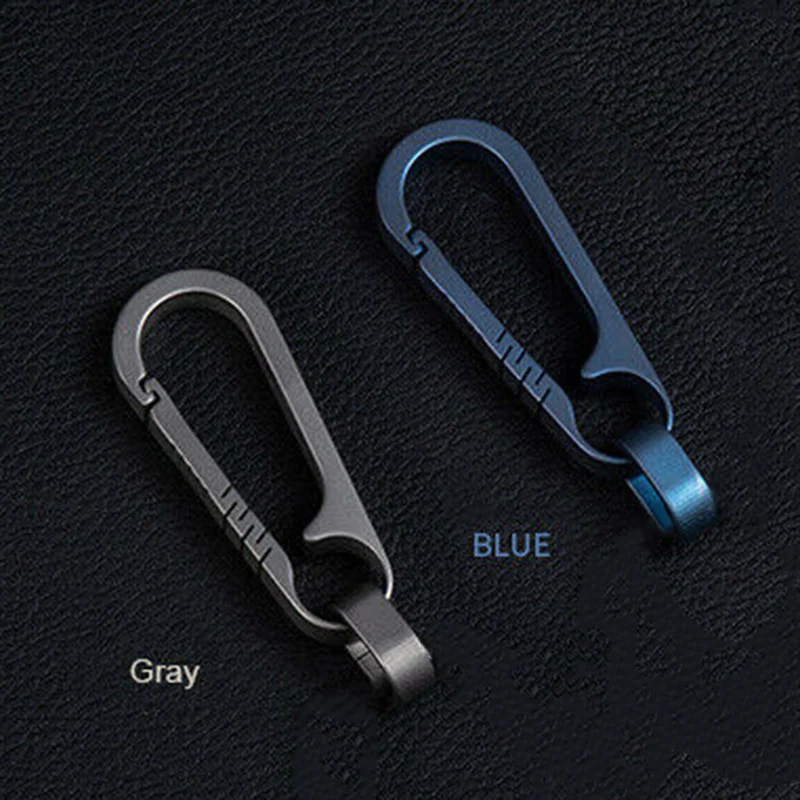 

1 pcs high strength Titanium Alloy Keychains Car Key Waist Keychain Pendant Hanging 55mm Optional color