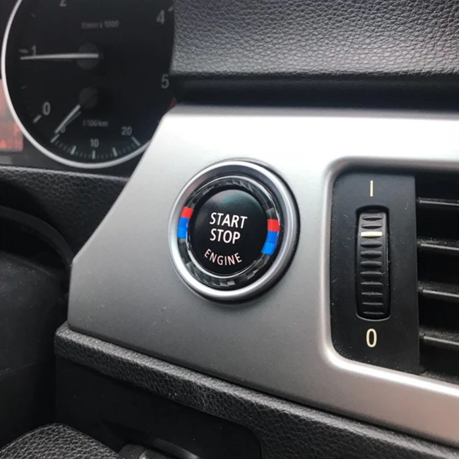 Кнопка запуска двигателя автомобиля кнопка Зажигания декоративное кольцо из