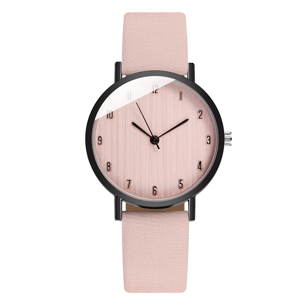 

Women Simple Watch Fashion Candy Leather Band Ladies Watch Women Pink Dress Girl Watches Relogio Feminino Reloj Mujer