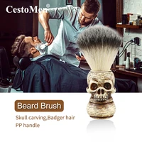 cestomen retro boar bristles shaving brush barbershop facial cleaning brush professional mens beard care tools hair shaving kit