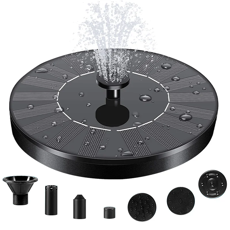 

Garden Water Fountain Solar Panel Powered Fountain Pond Garden Patio Decor Lawn Decoration Floats Water Pump for Dropshipping
