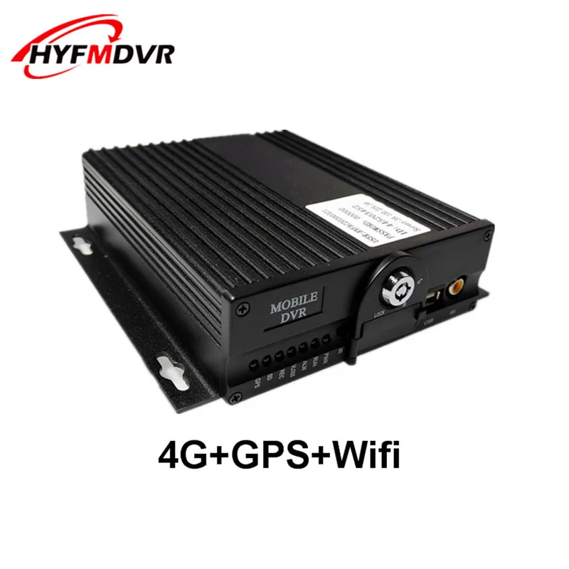Мобильный видеорегистратор AHD 1080P 4 канала 4G GPS Wi-Fi SD-карта в режиме реального