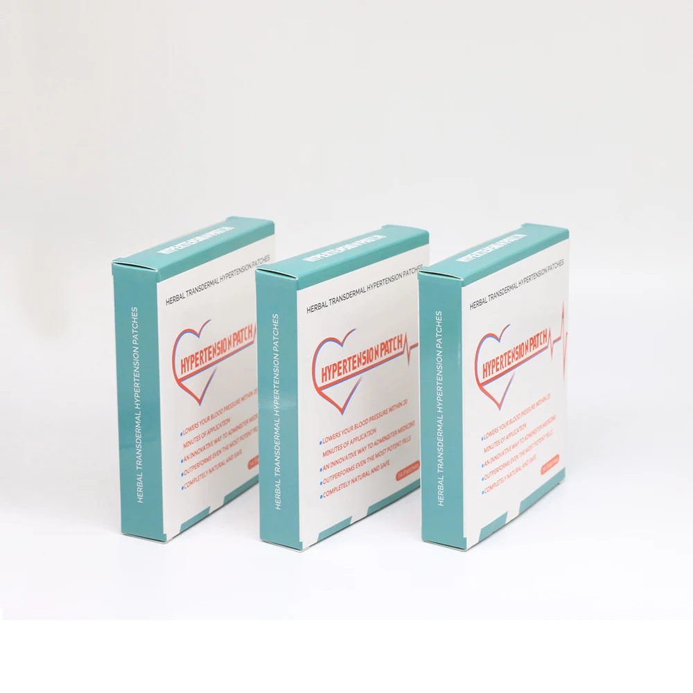 

100pcs=50bags High Quality Hypertension Patch Control Reduce High Blood Pressure Patch Herbal Plaster OEM Service
