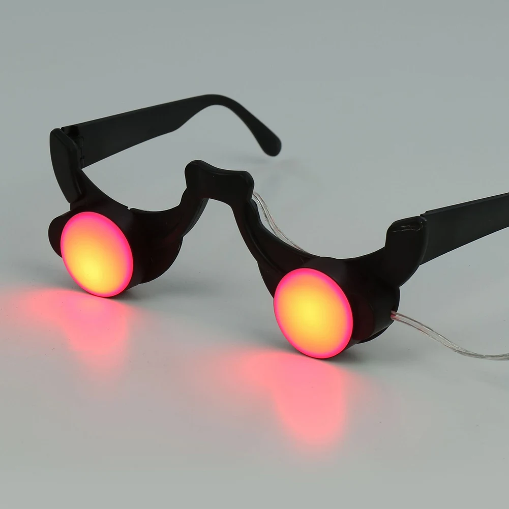 

Childrens Demon Cosplay Costume Hooded Glowing Red Eye Long Robe Halloween Party Clothes