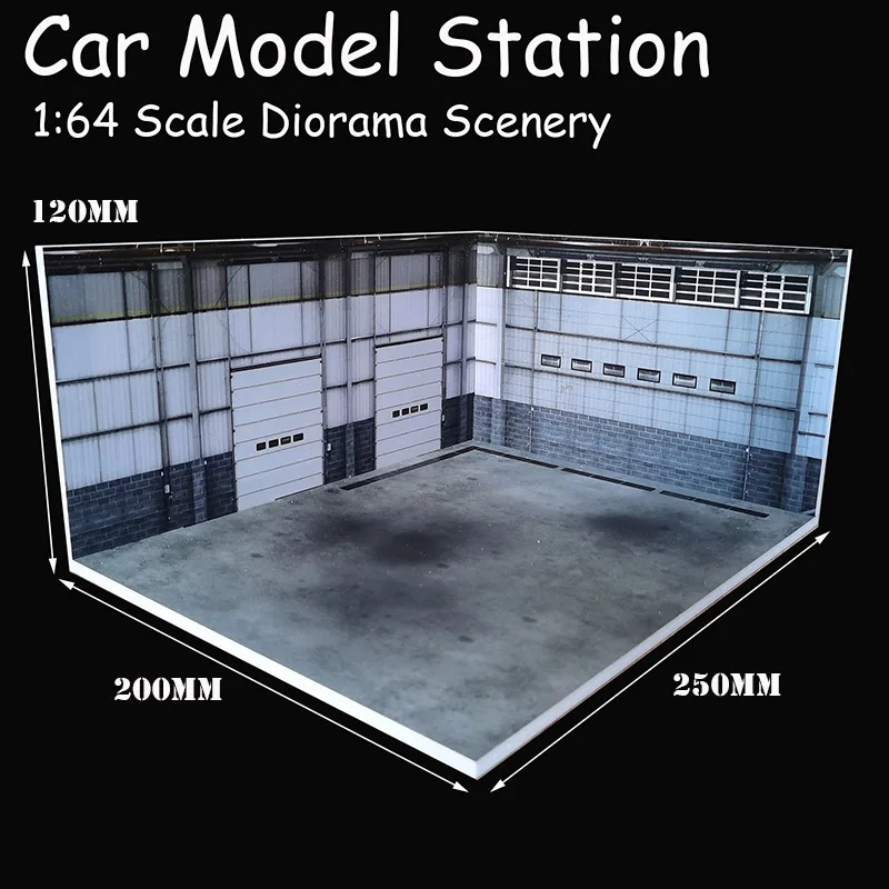 Диорама 1/64 модель автомобиля Дисплей пейзаж фон для фотосъемки с изображением